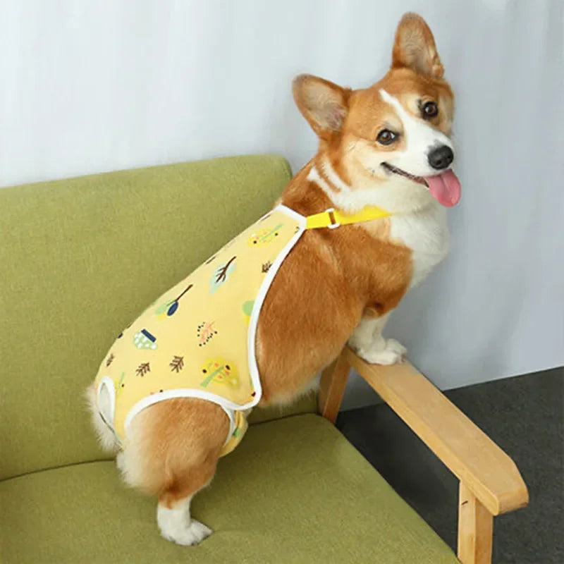 Adjustable French Bulldog Pet Shoulder Strap Physiological Pants Dog Underwear