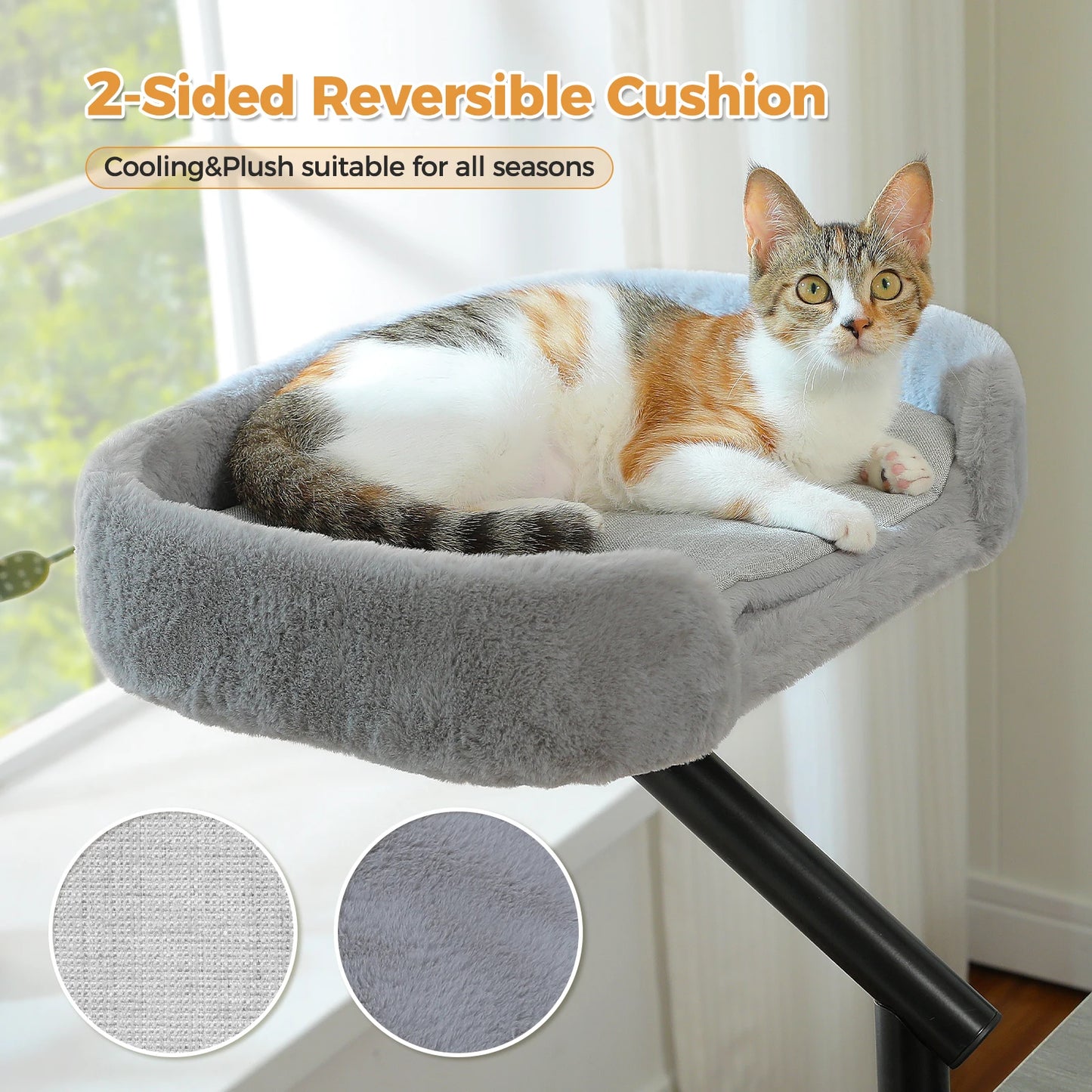 PAWZ Road Cat Desk Bed With 360 Rotatable Stand Hammock