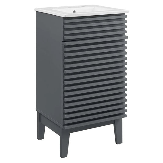 Guangbai Mid-Century Undersink Bathroom Vanity With Sink
