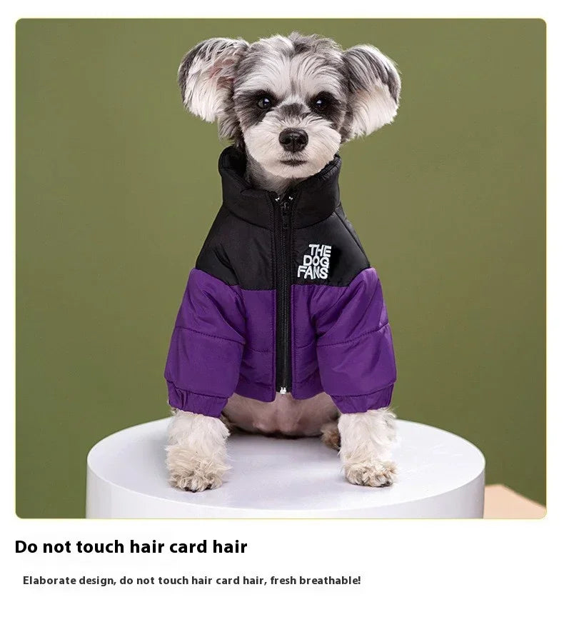 Trendy Embroidered Dog Coat For Autumn And Winter Wear