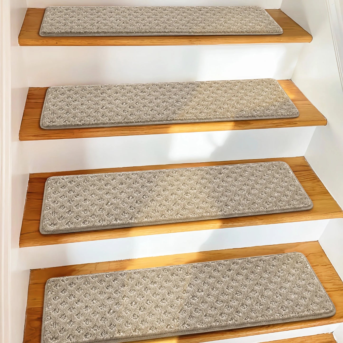 Non Slip Carpet Stair Treads Pet Friendly Indoor Protectors Washable